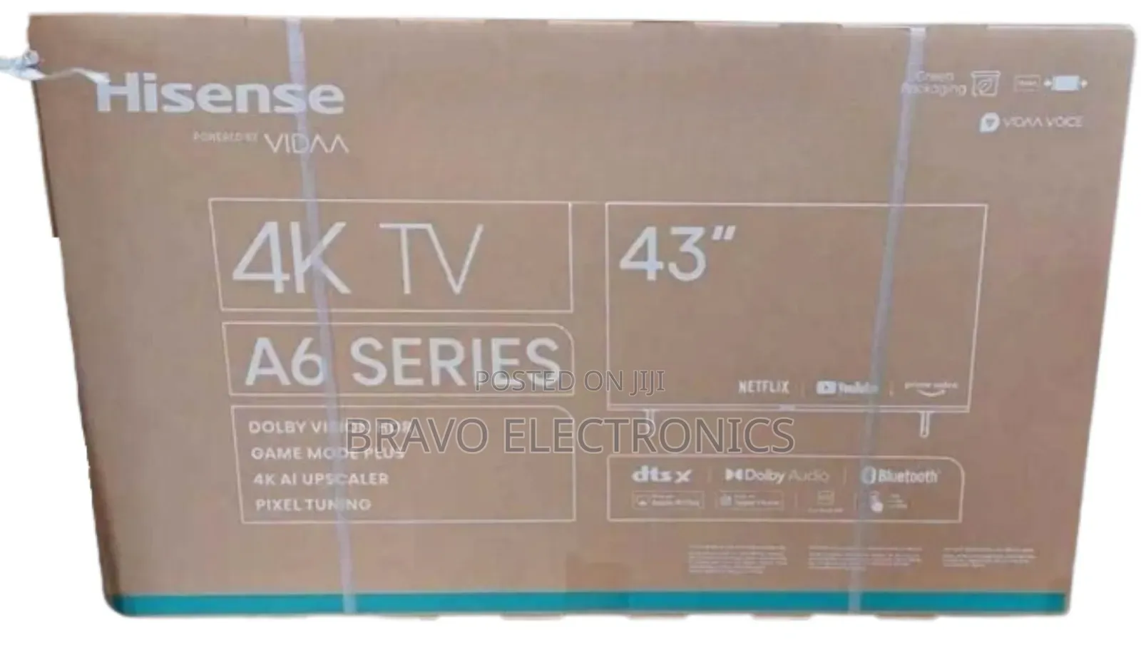 Hisense 43" A6 Frameless – Big Screen, Big Entertainment!