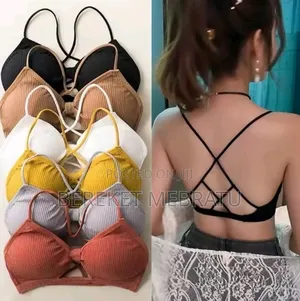 Photo - Women Cross Strap Sports Bra Push Up Top Women Yoga Gym Crop Tops