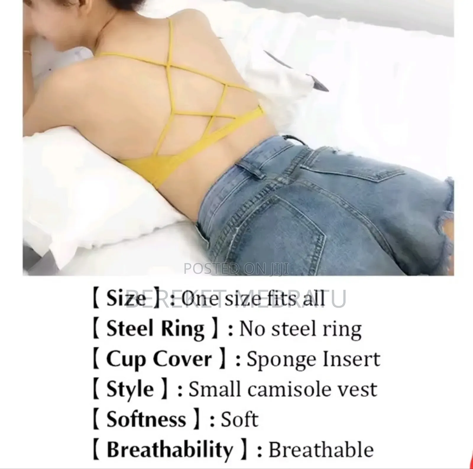 Women Cross Strap Sports Bra Push Up Top Women Yoga Gym Crop Tops