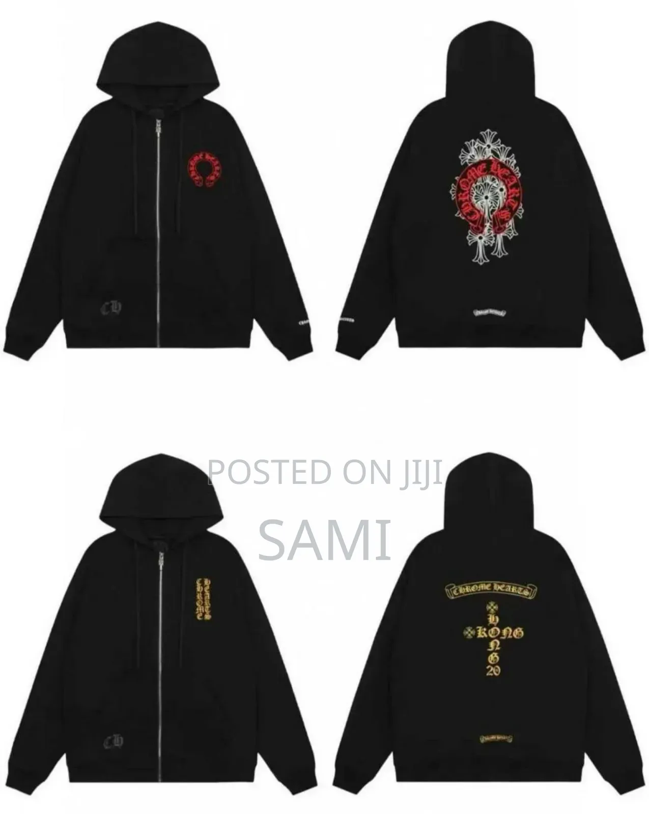 Chrome Heart Zip Up