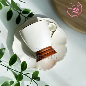 6pcs Ceramic Coffee Cup Saucer