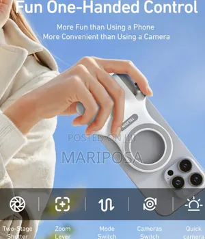 2in1 Telesin Magnetic Grip With Ring Light