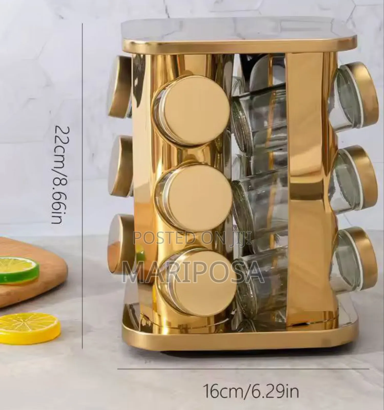 12 Jar Rotating Spice Carousel