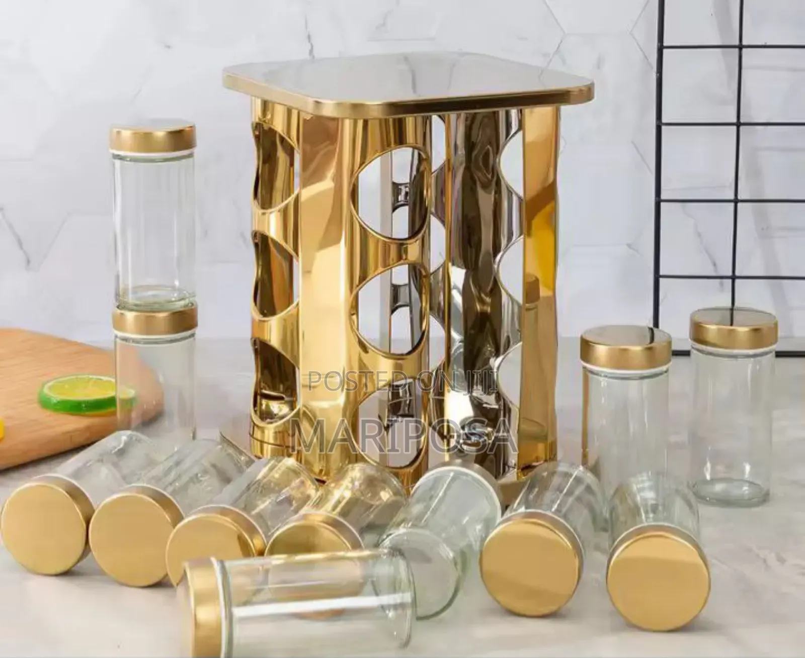 12 Jar Rotating Spice Carousel