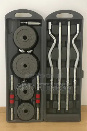 Photo - 55kg Adjustable Dumbbell Barbell Set – Full Body Workout