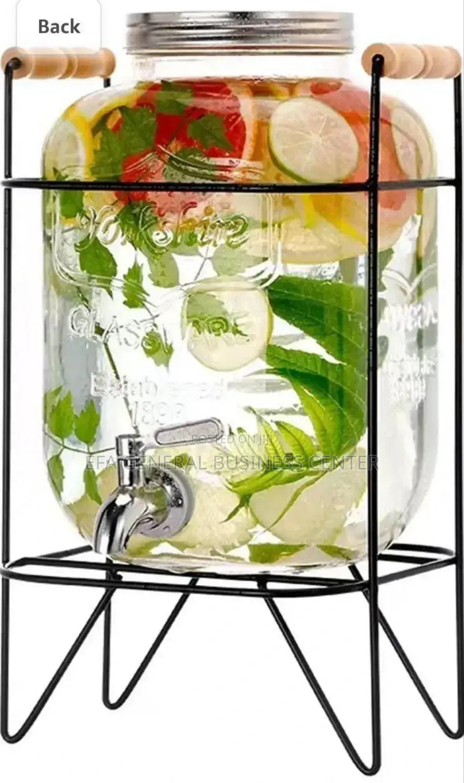 Glaas Disperser Jar With Rack