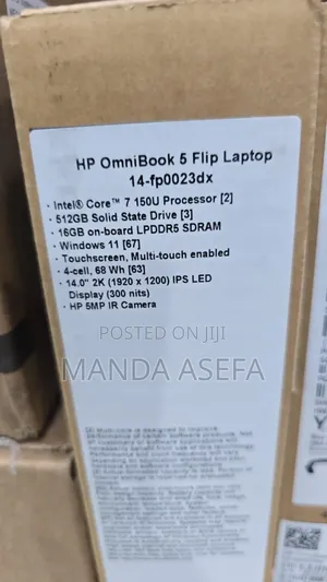 New HP OmniBook 5 Flip 14-Fp0023dx 16GB Intel Core Ultra 7 SSD 512GB