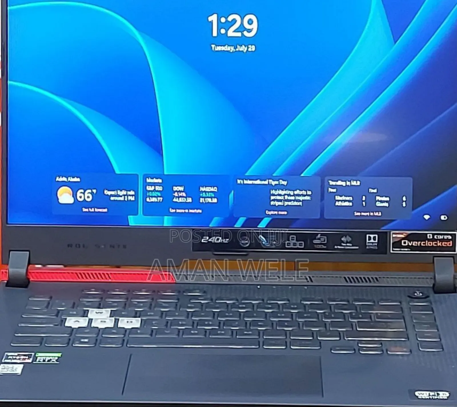 New Laptop Asus ROG Strix G15 16GB Intel SSD 1T