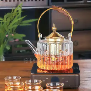 4set Tea Pot Complete የሻይ ማፍሊያና መጠጫ