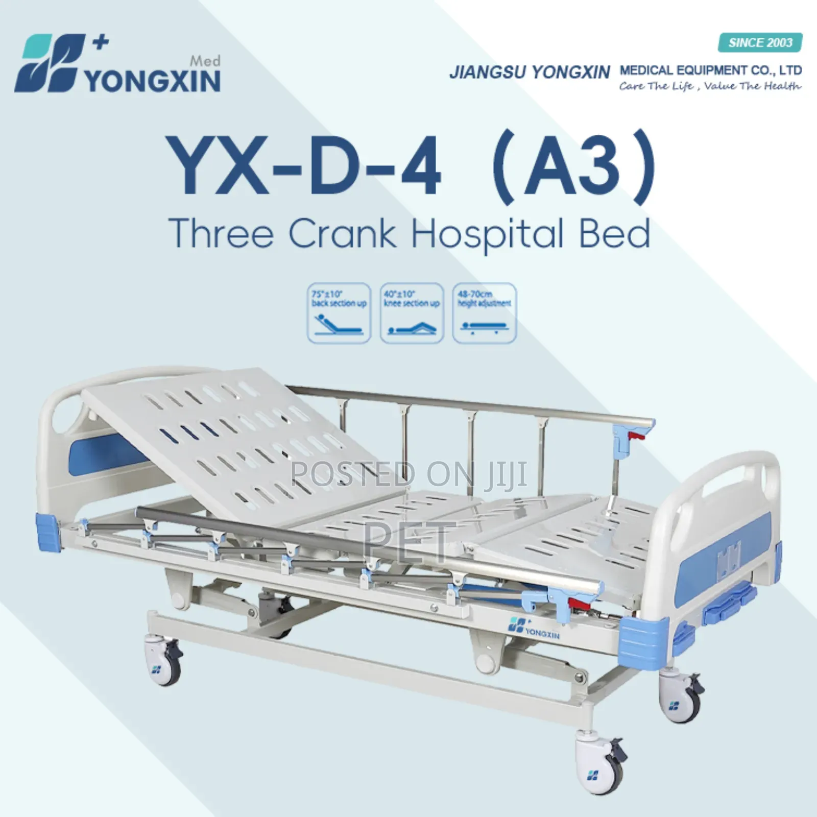 3 Function Manual Hospital Bed
Yx-D-4(a3)