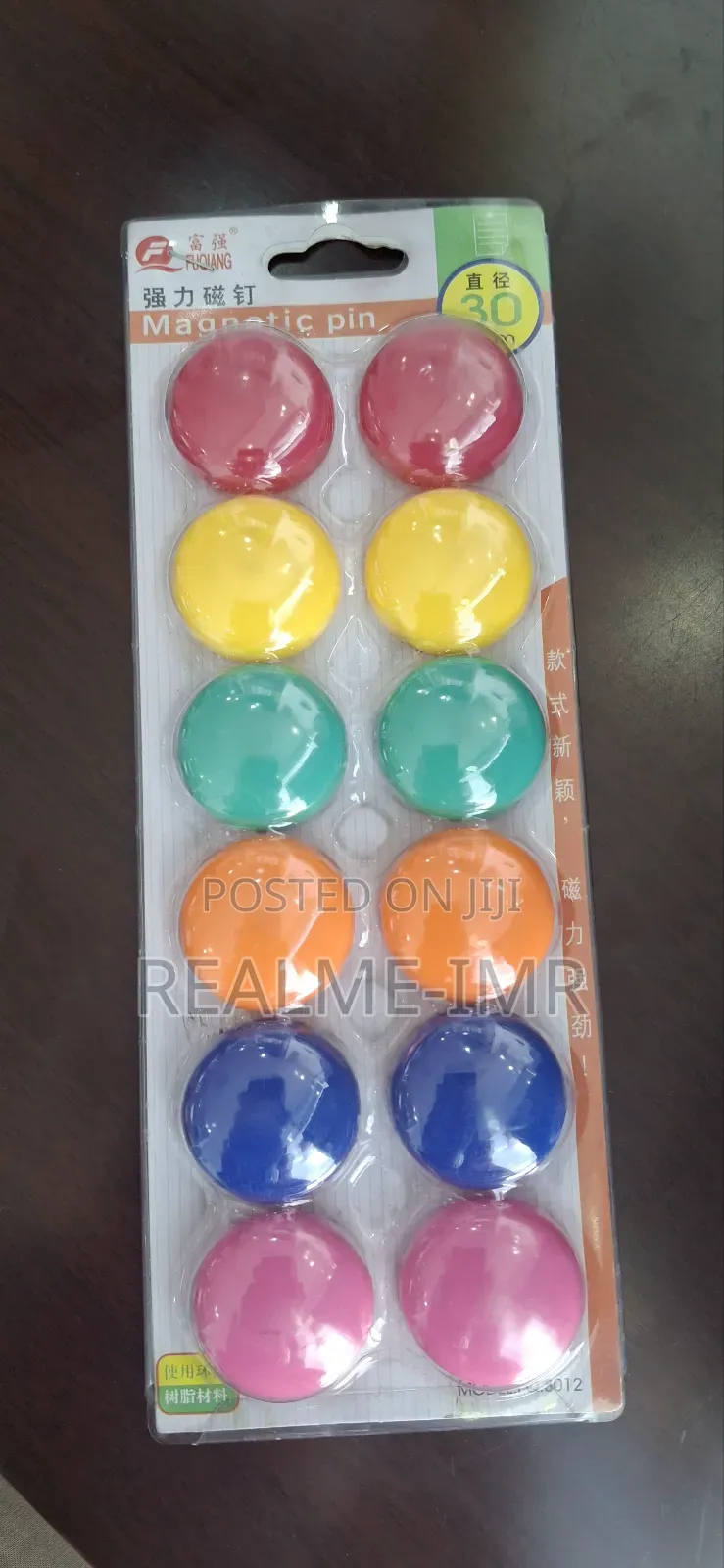 Magnetic Pins for Whiteboard – Pack of 12 (30mm)