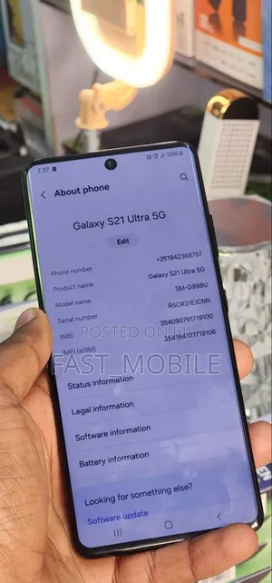 Samsung Galaxy S21 Ultra 5G 256 GB Black