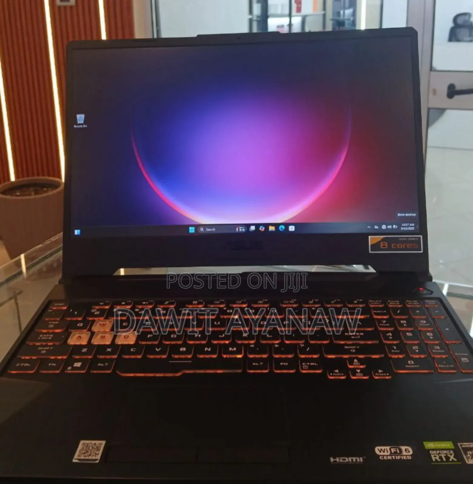 New Laptop Asus TUF Gaming A15 16GB AMD Ryzen 7 SSD 512GB