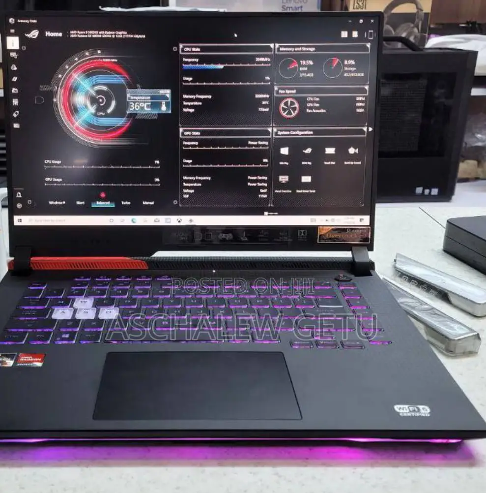 New Laptop Asus ROG Strix G15 16GB AMD Ryzen 9 SSD 512GB