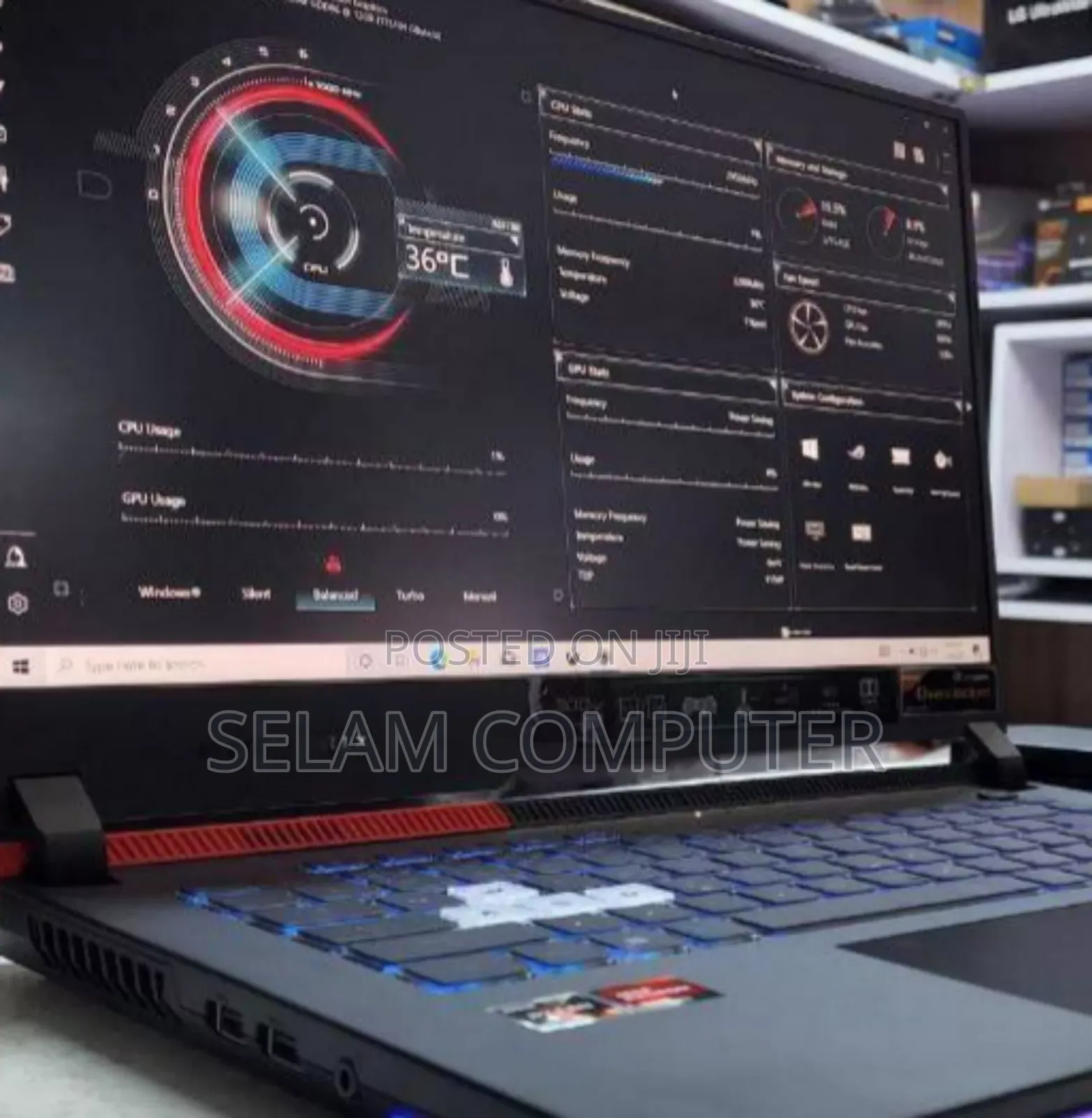 New Laptop Asus ROG Strix G15 16GB AMD Ryzen 9 SSD 512GB