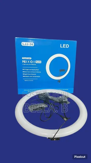 Photo - 14 Inch Led Ring Light: Portable And Lightweight Design.