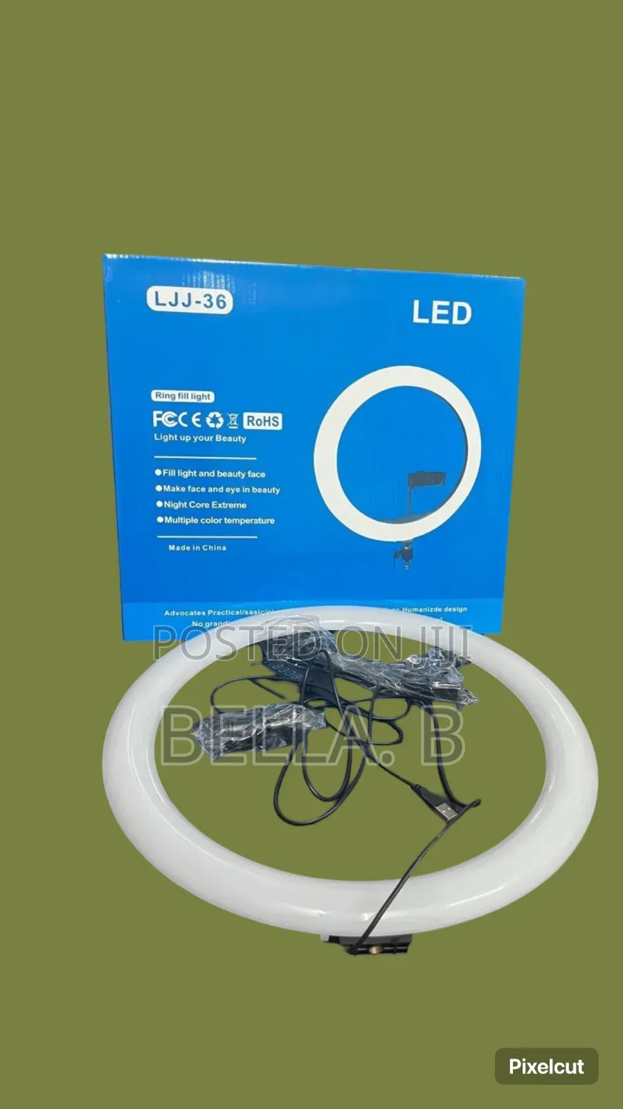 14 Inch Led Ring Light: Bright And Adjustable Glow.