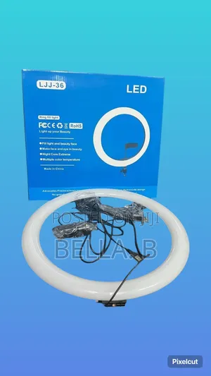 Photo - 14 Inch Led Ring Light: Smooth Dimming Capability.