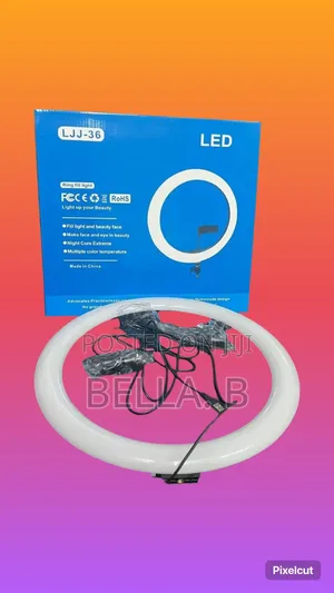 Photo - 14 Inch Led Ring Light: Compact Yet Powerful Light Source.