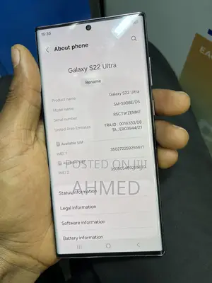 New Samsung Galaxy S22 Ultra 256 GB Purple