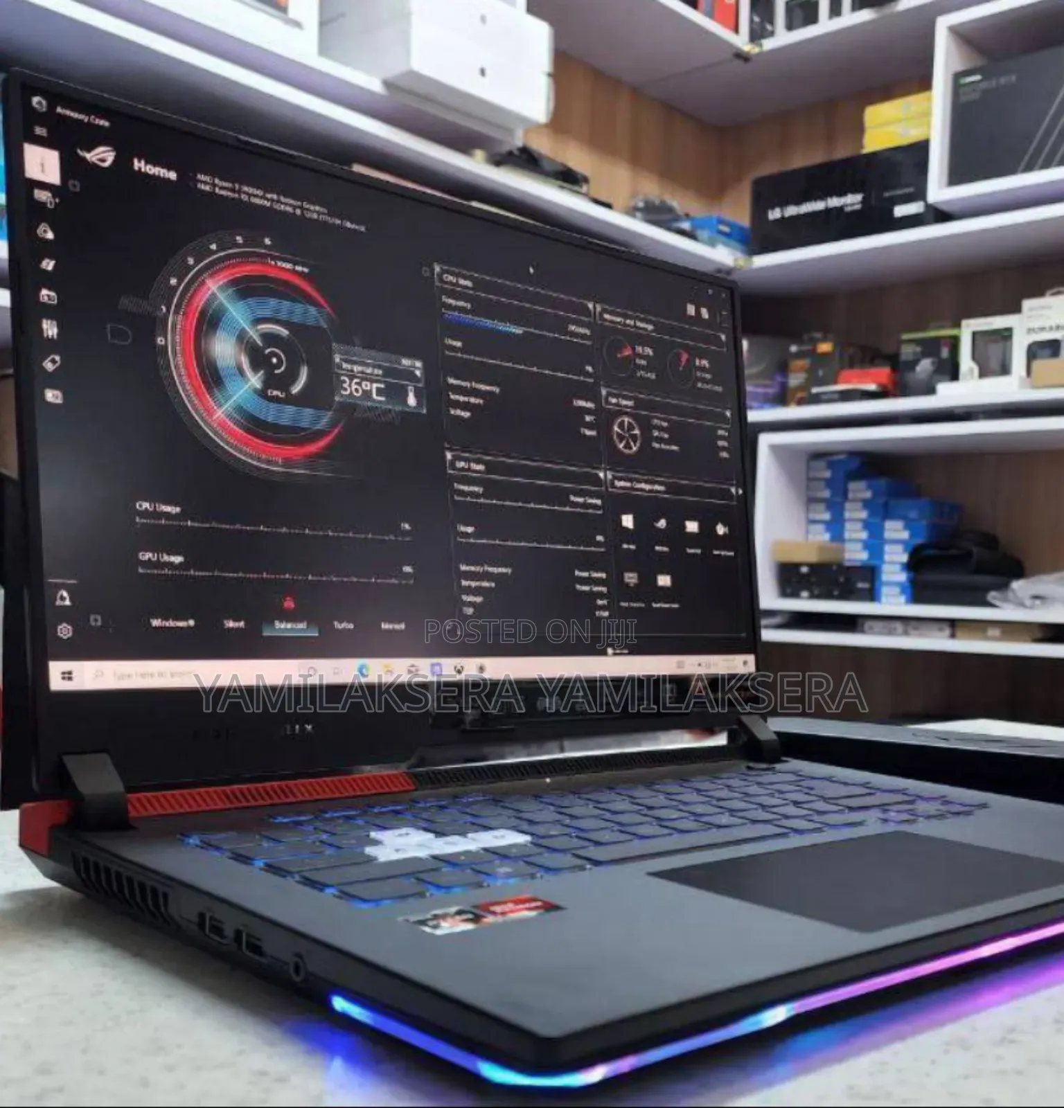 New Laptop Asus ROG Strix G15 16GB AMD Ryzen 9 SSD 512GB