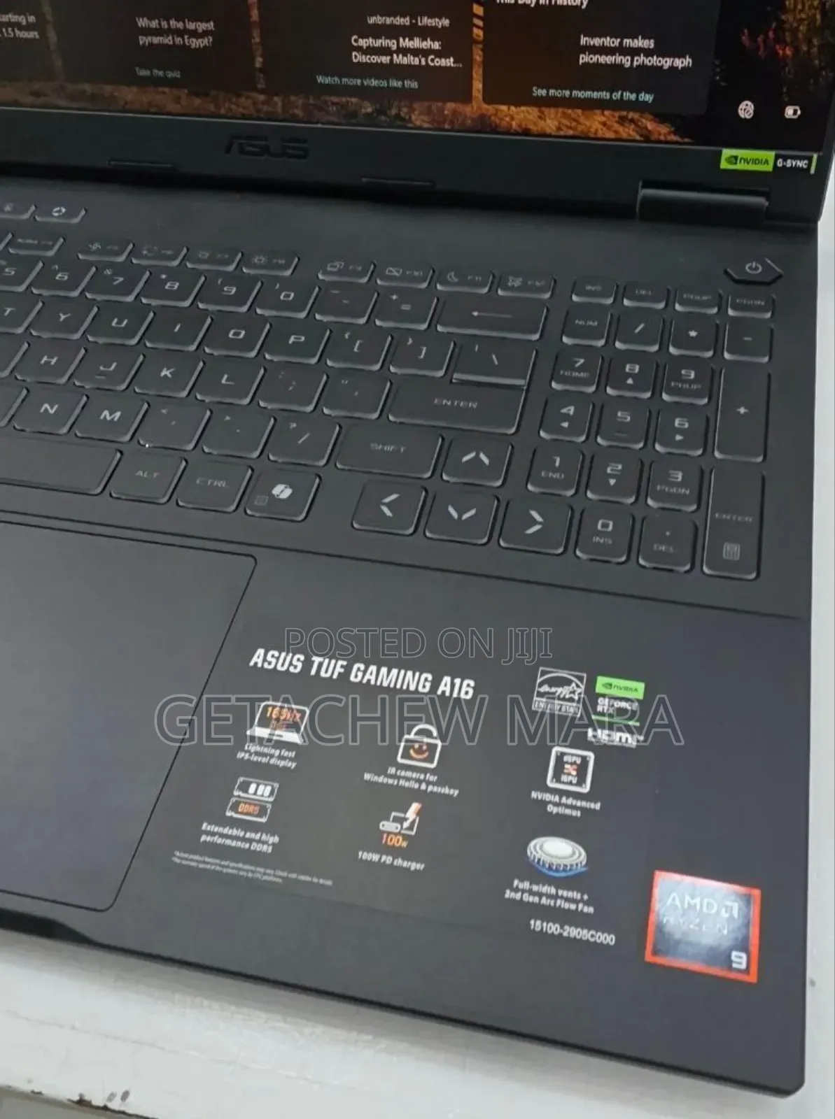 New Laptop Asus TUF Gaming A15 32GB Intel Core I9 SSD 1T