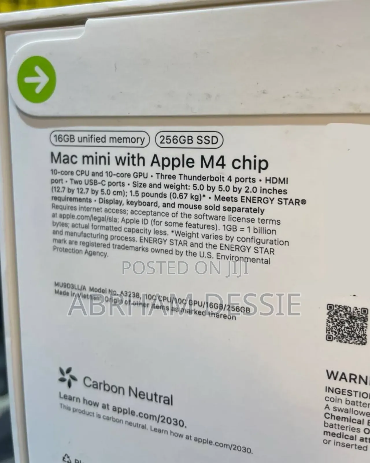 New Apple MacBook Pro 2024 M4 Max 14-Inch 16GB Apple M4 SSD 256GB