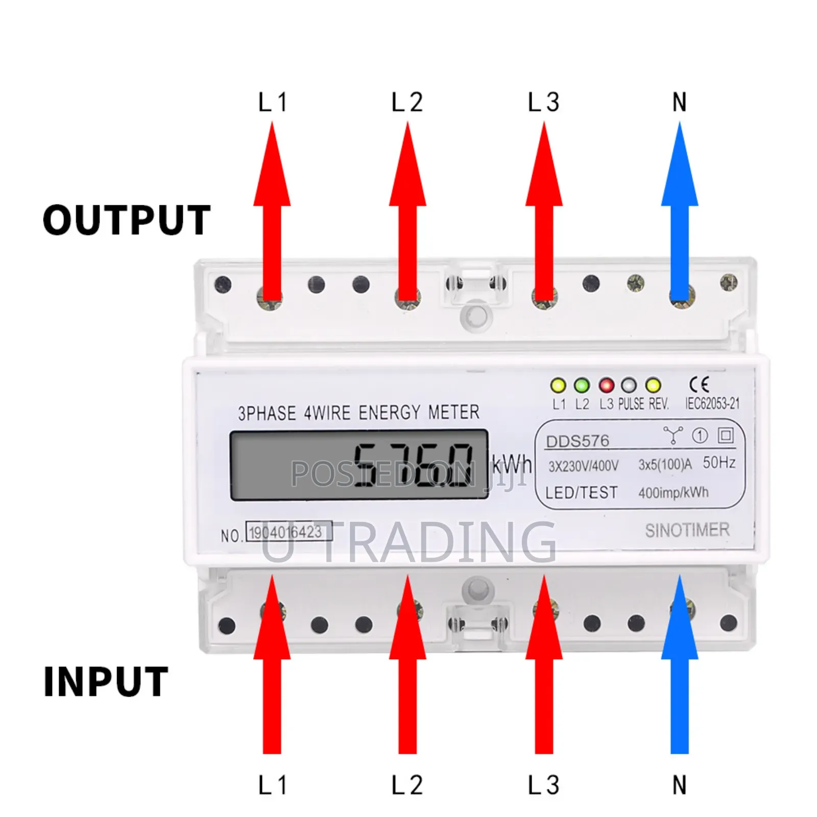 3 Phase KWH (Energy Meter) 100a
