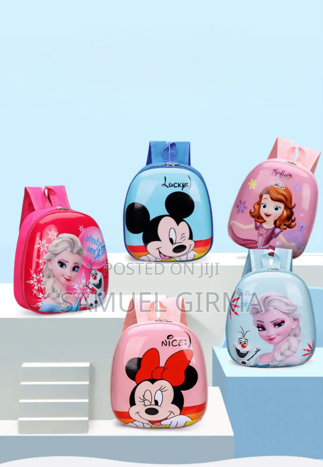 Mk- 0689 Cartoon Characters Starters School Back Bag