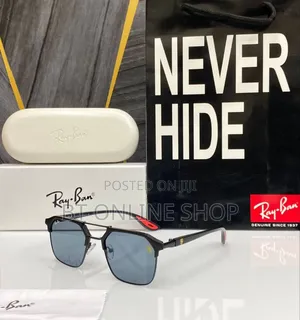 Photo - Rayban Bold Square Ferrari Blue Light Filter
