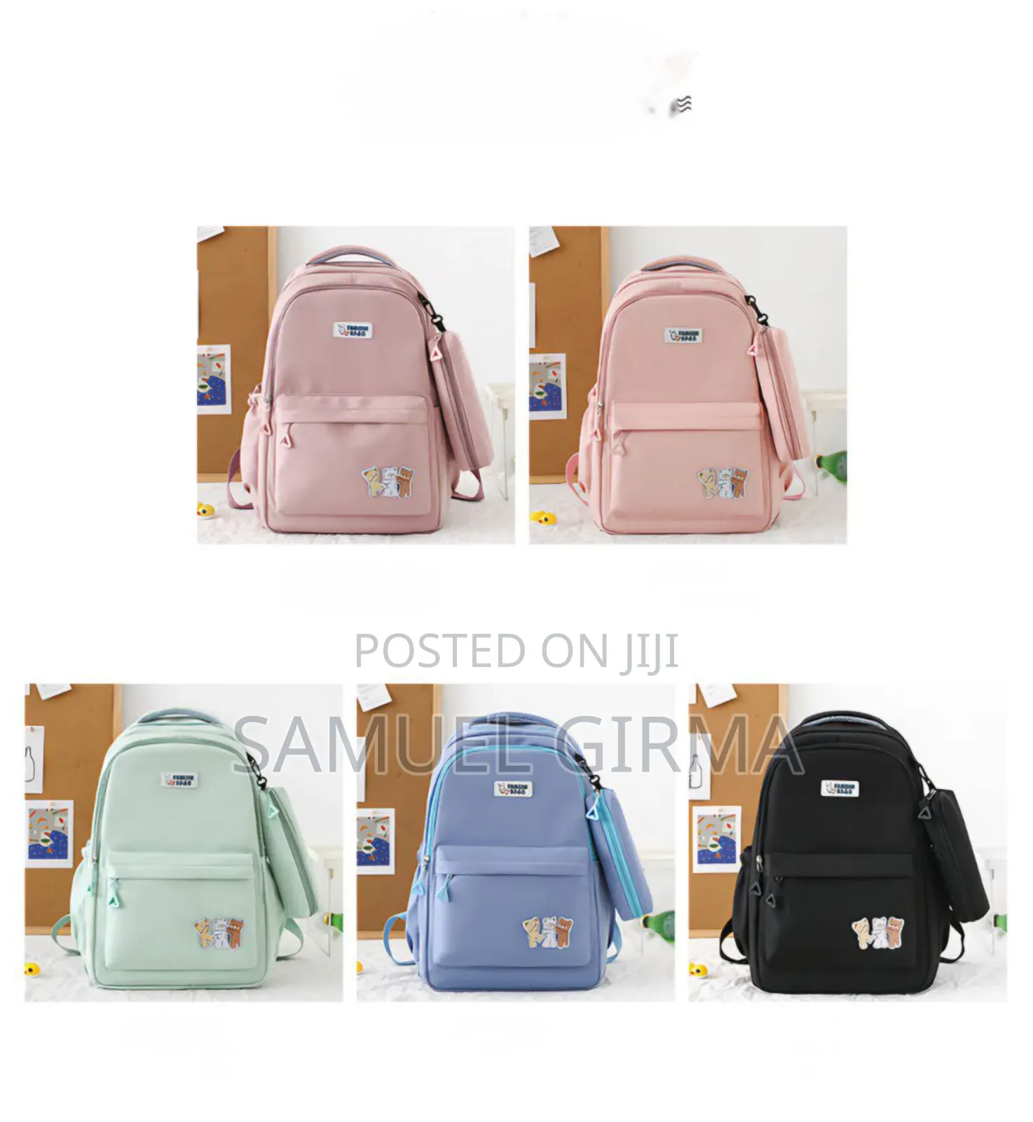 Mk- 0688 2 in 1 School Back Bag