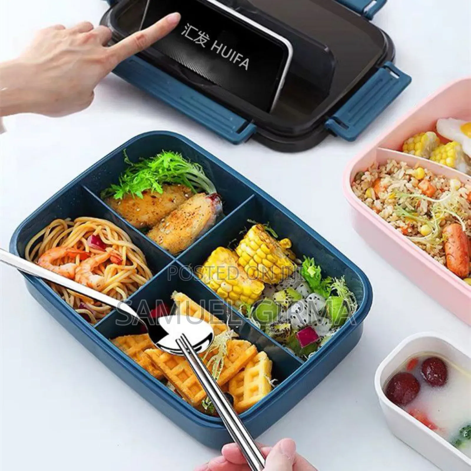 Mk- 0682 Partitioned Plastic Lunchbox Size: 1000 Ml
