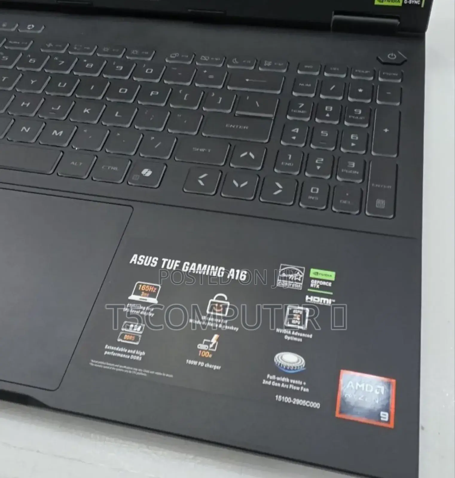 New Laptop Asus TUF Gaming A15 32GB AMD Ryzen 9 SSD 1T