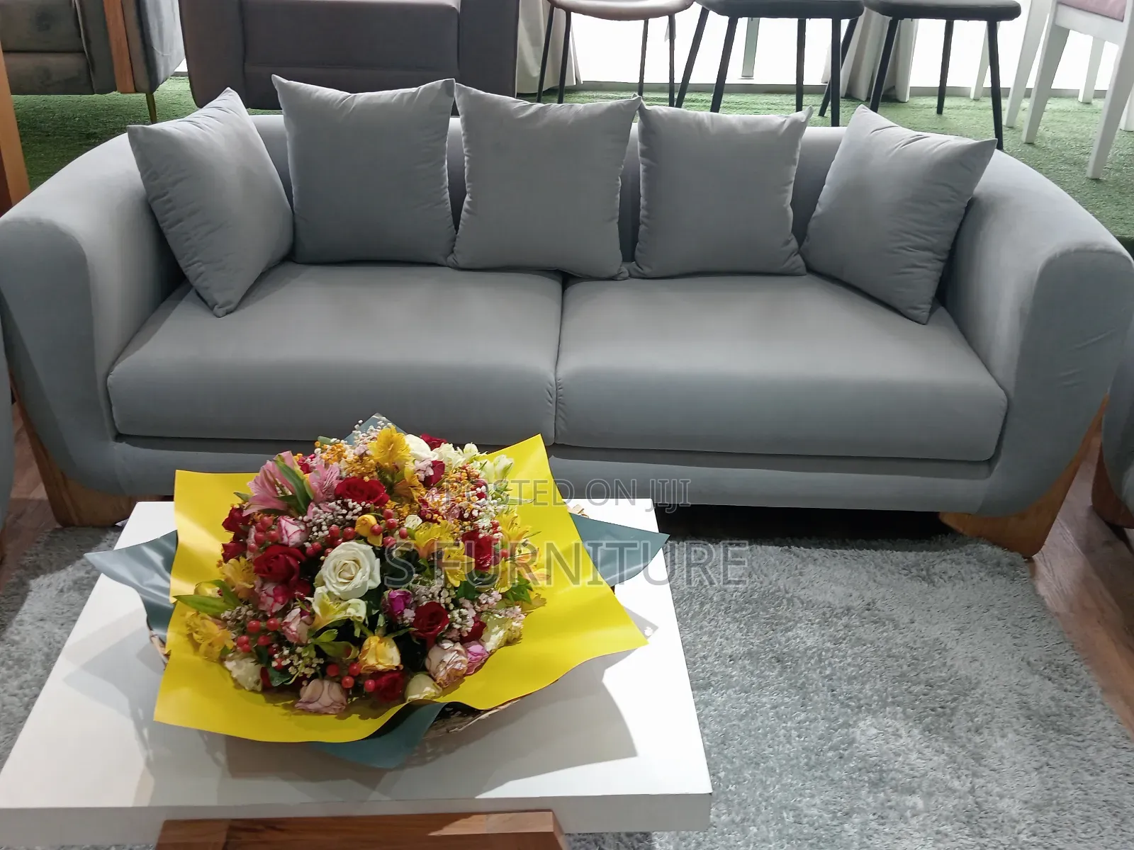 Light Blue Home Sofa