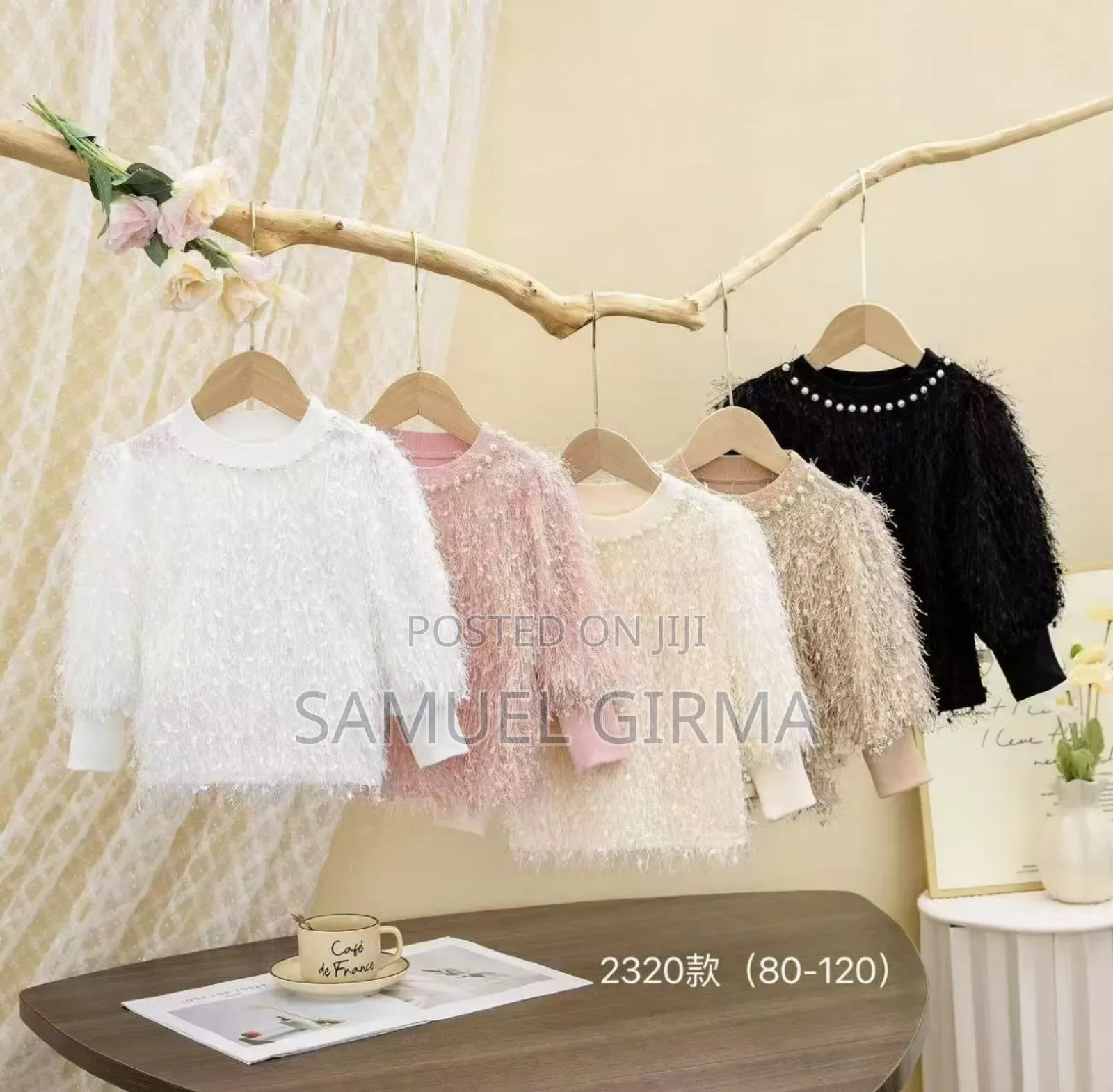 Baby Girls Top Hoodi Size: 1-12 Years