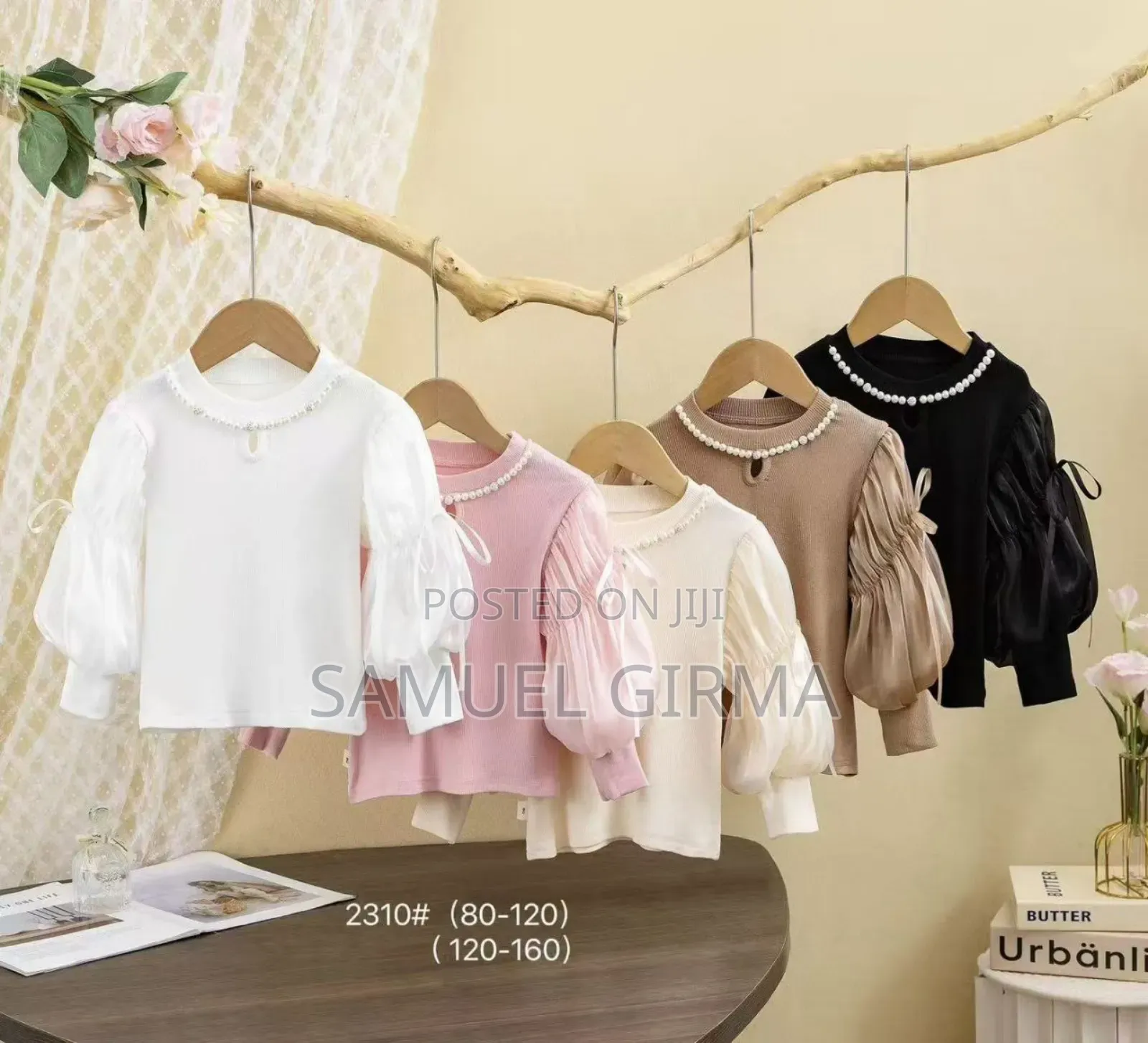 Baby Girls Top Hoodi Size: 1-12 Years