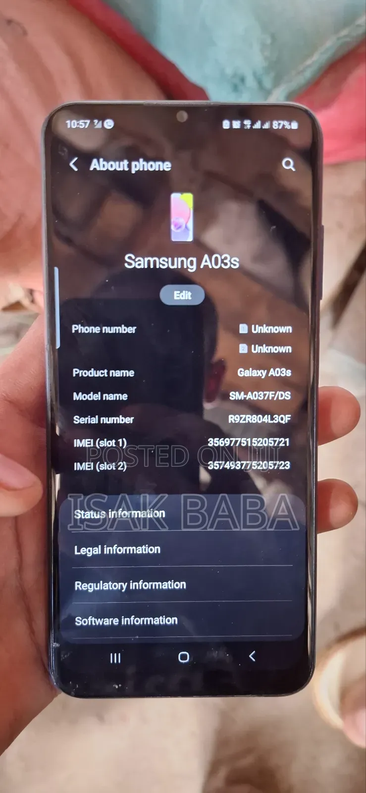 Samsung Galaxy A03s 64 GB Blue