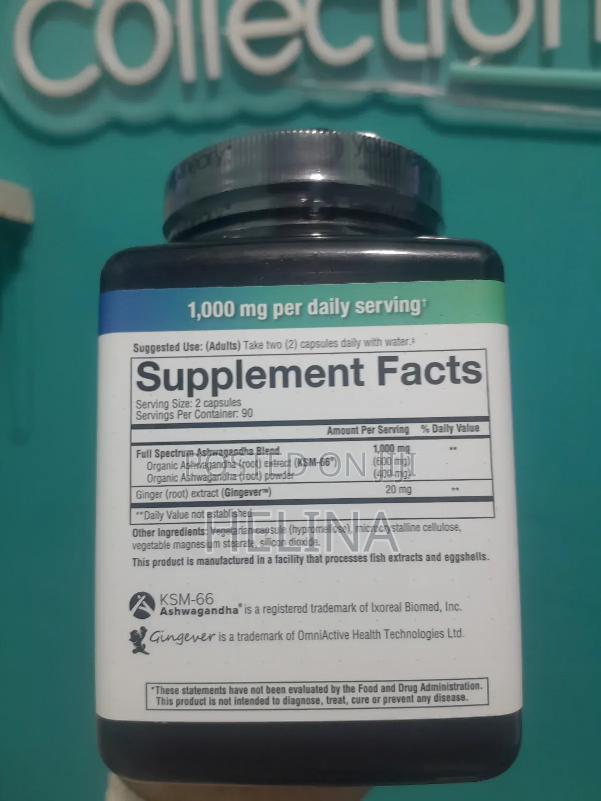 Youtheory Ashwagandha 1000mg 180 Capsules From Usa