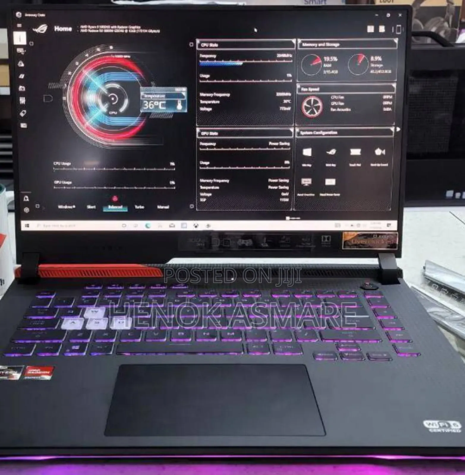 New Laptop Asus ROG Strix G15 16GB Intel Core Ultra 9 SSD 512GB