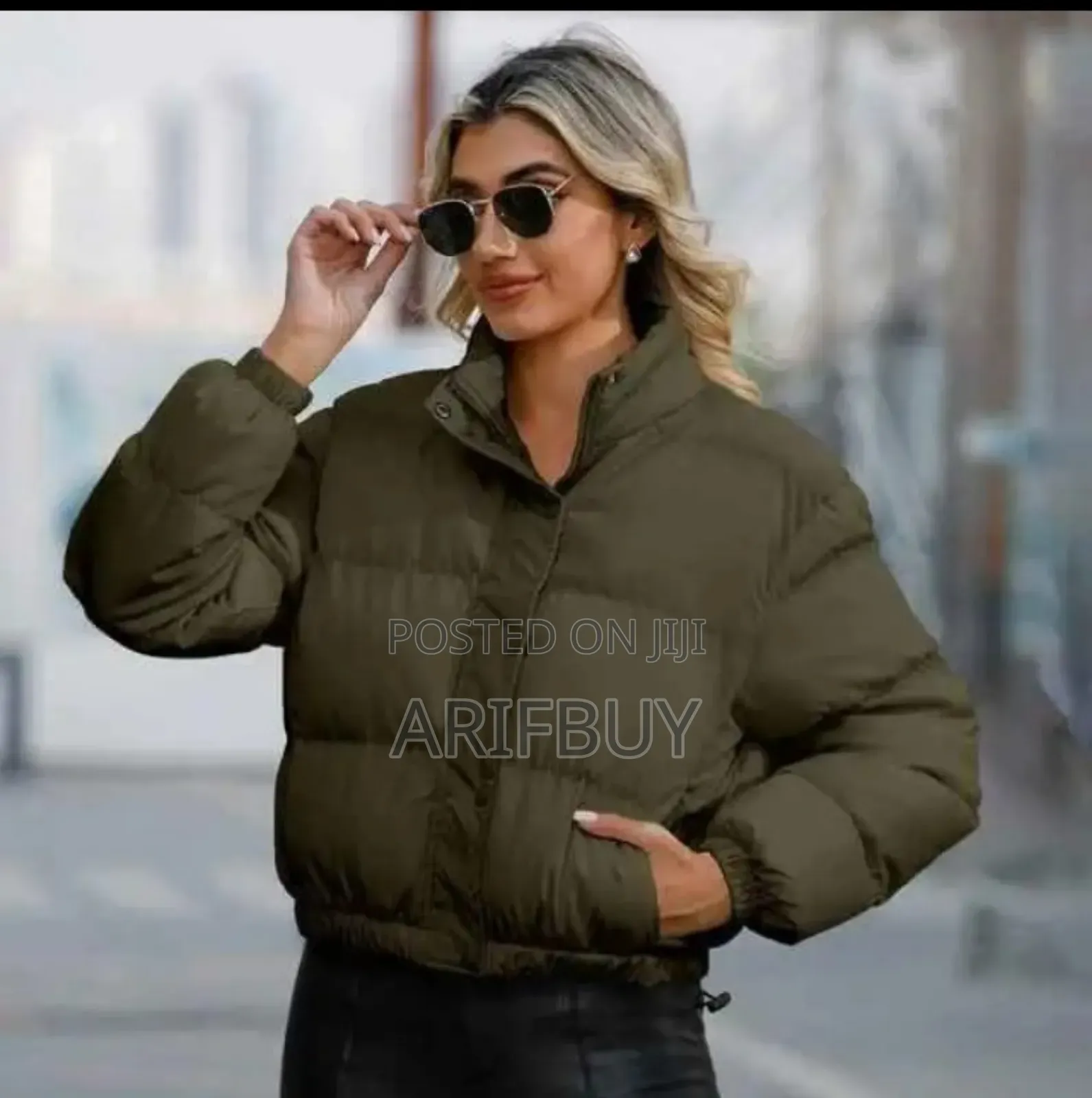 Stylish Crop Puffer Jacket