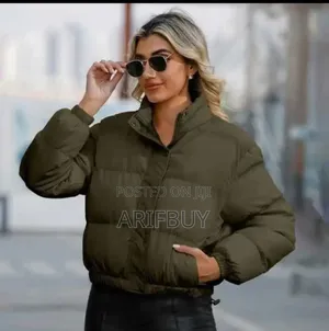 Stylish Crop Puffer Jacket