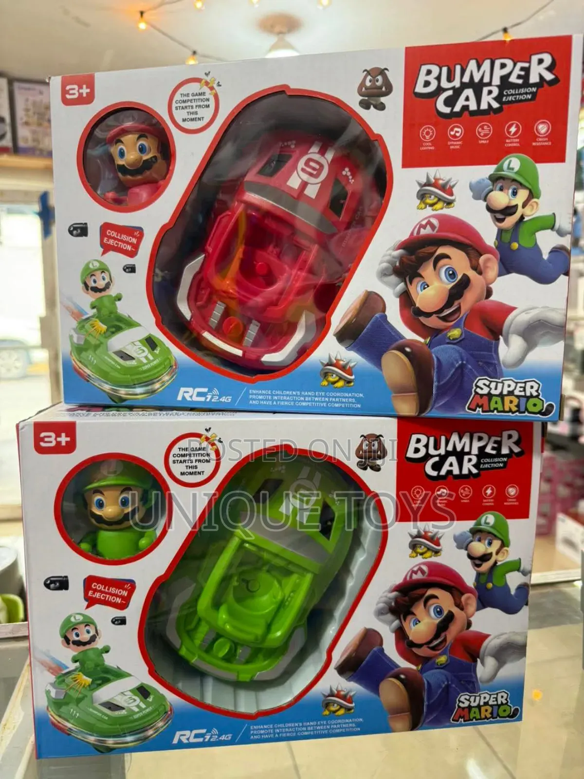 Super Mario Rc Bumper Cars – Crash Battle Set