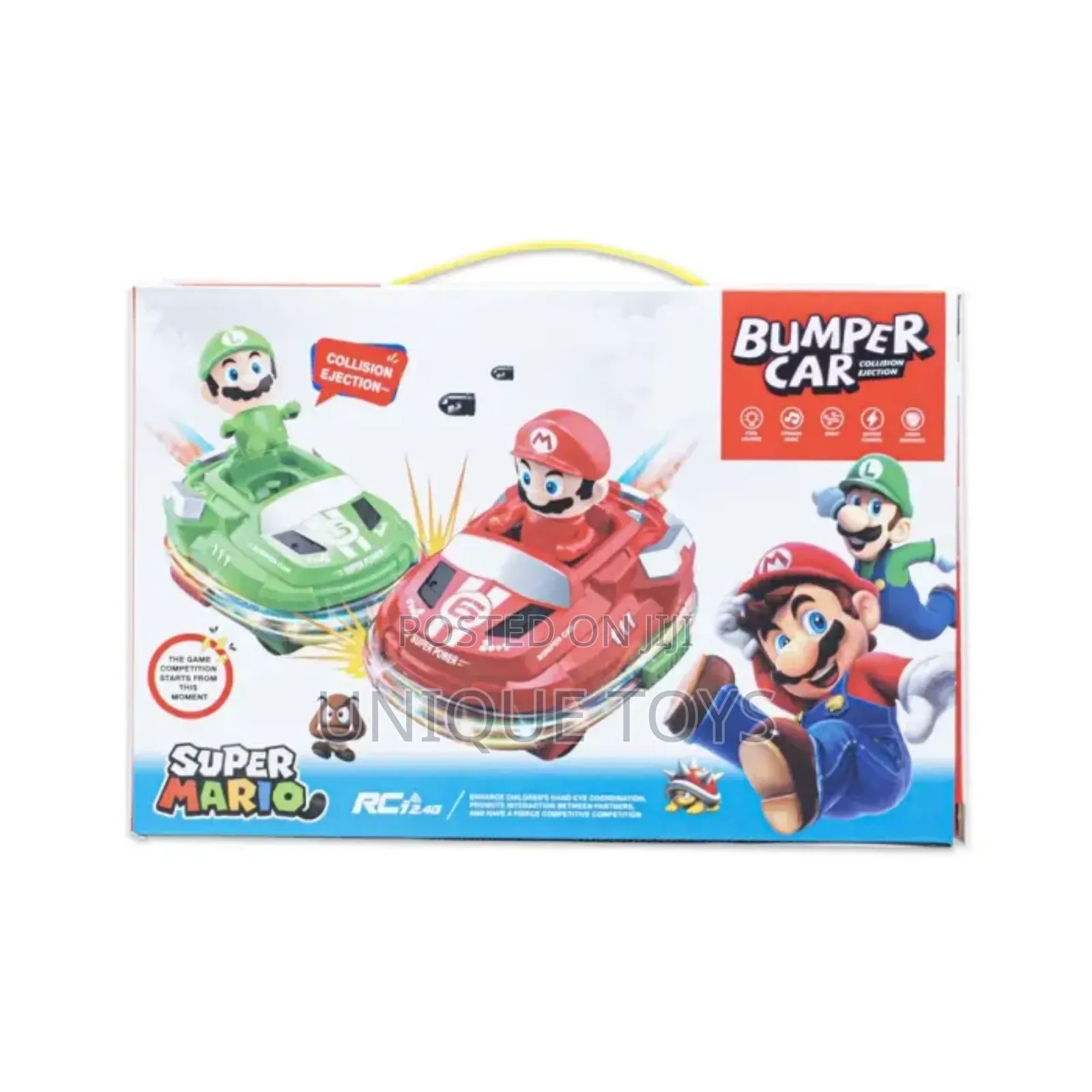Super Mario Rc Bumper Cars – Crash Battle Set