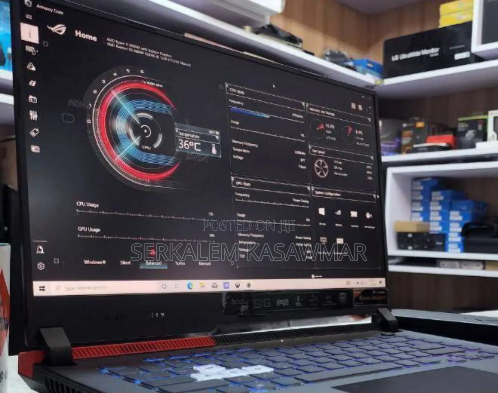 New Laptop Asus ROG Strix G16 G614 16GB AMD Ryzen 9 SSD 512GB