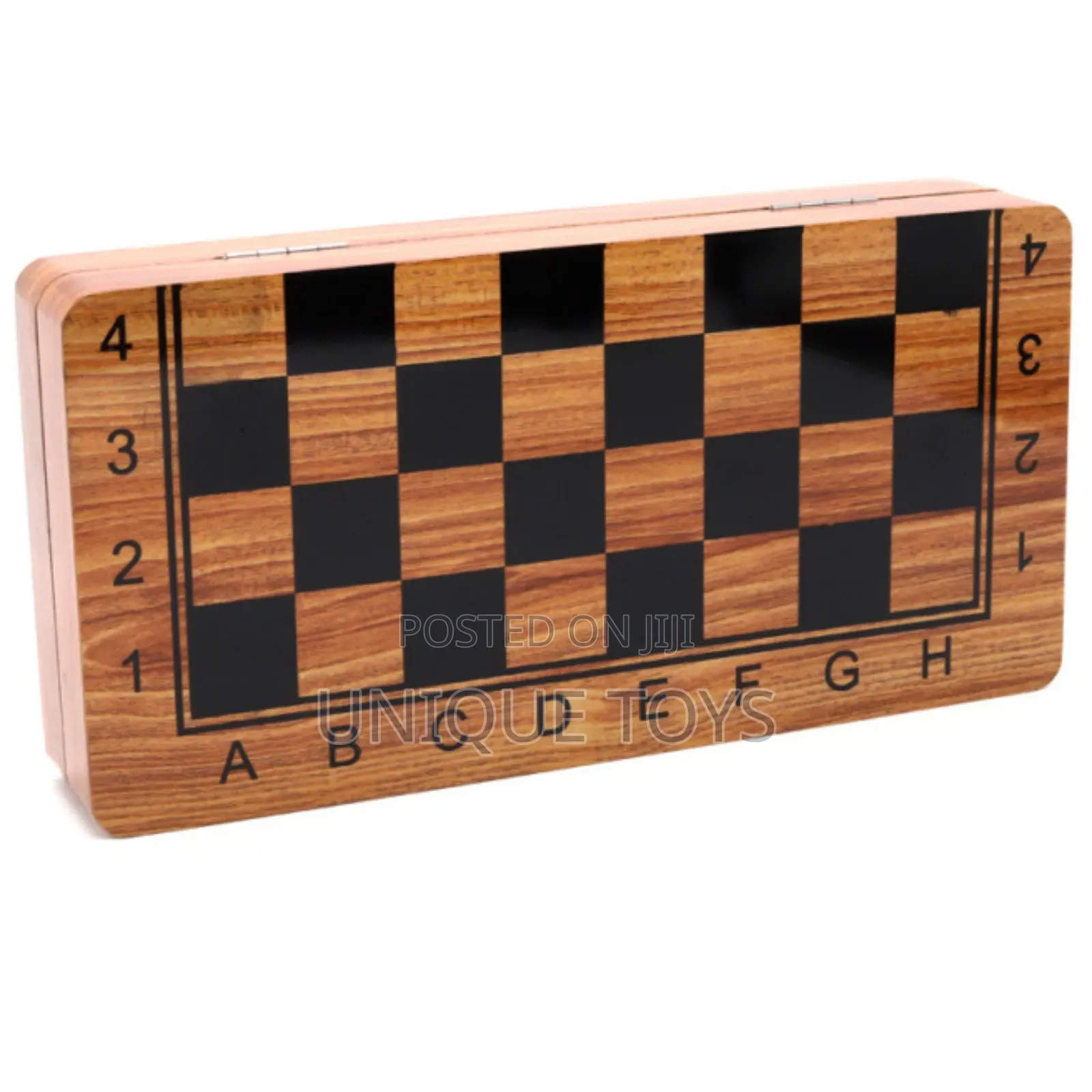 3-in-1 Classy Wooden Chess, Checkers Backgammon Board Game Set