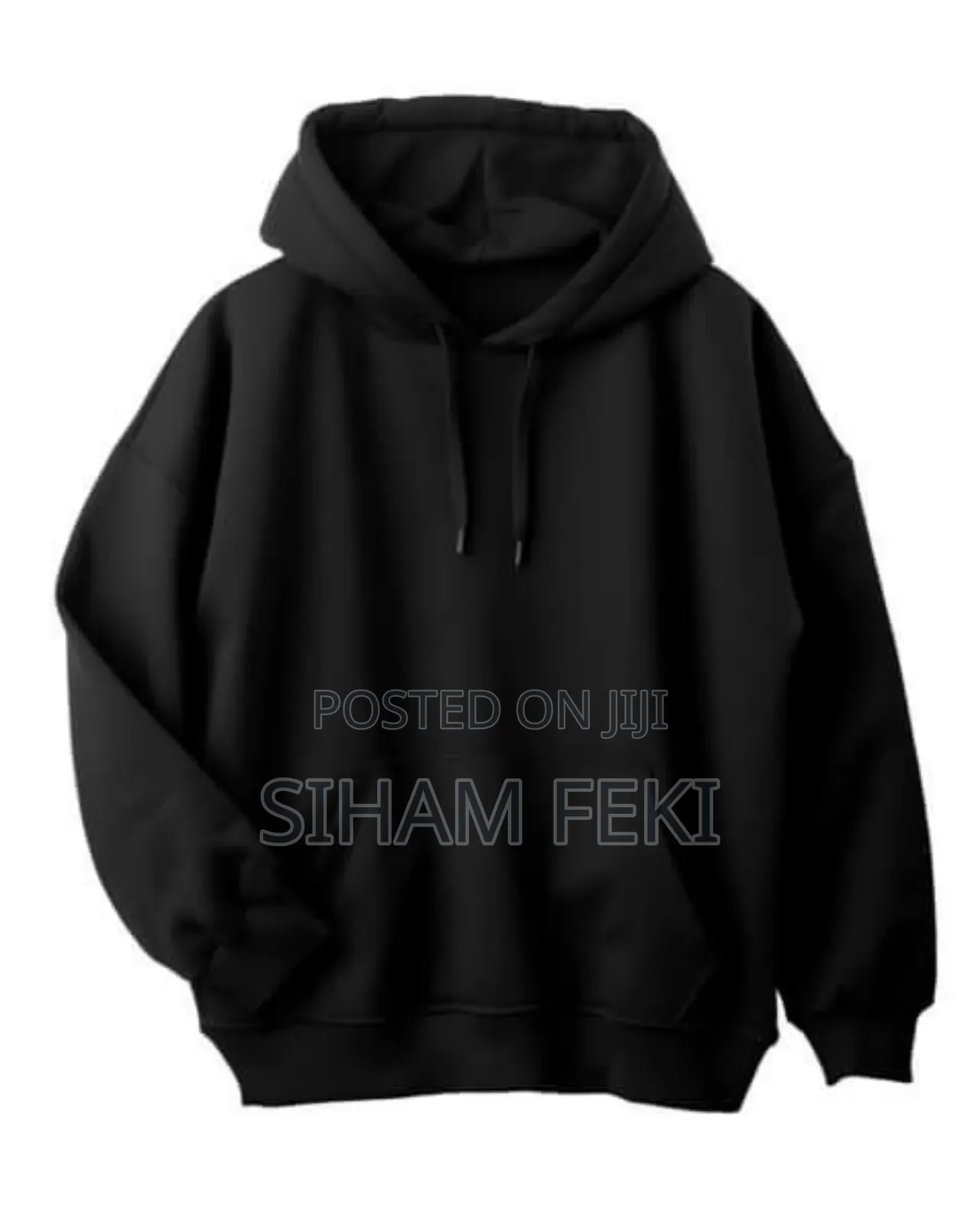 Black Hoodie for Both Men and Women