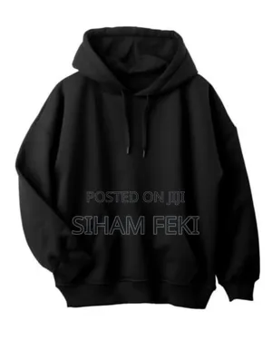 Photo - Black Hoodie for Both Men and Women