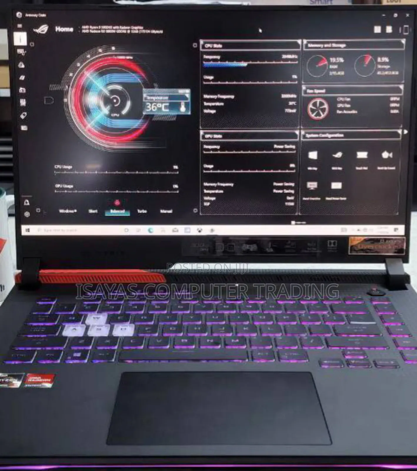 New Laptop Asus ROG Strix G15 16GB Intel Core I7 SSD 512GB