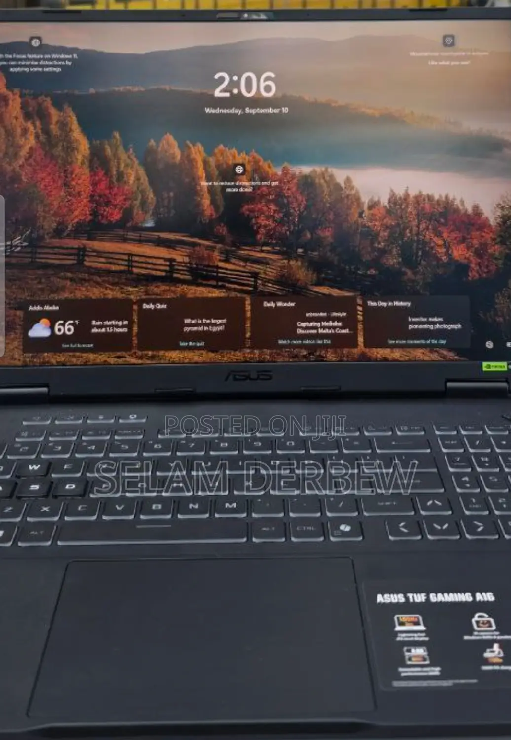 New Laptop Asus TUF Gaming A15 32GB AMD Ryzen 9 SSD 1T