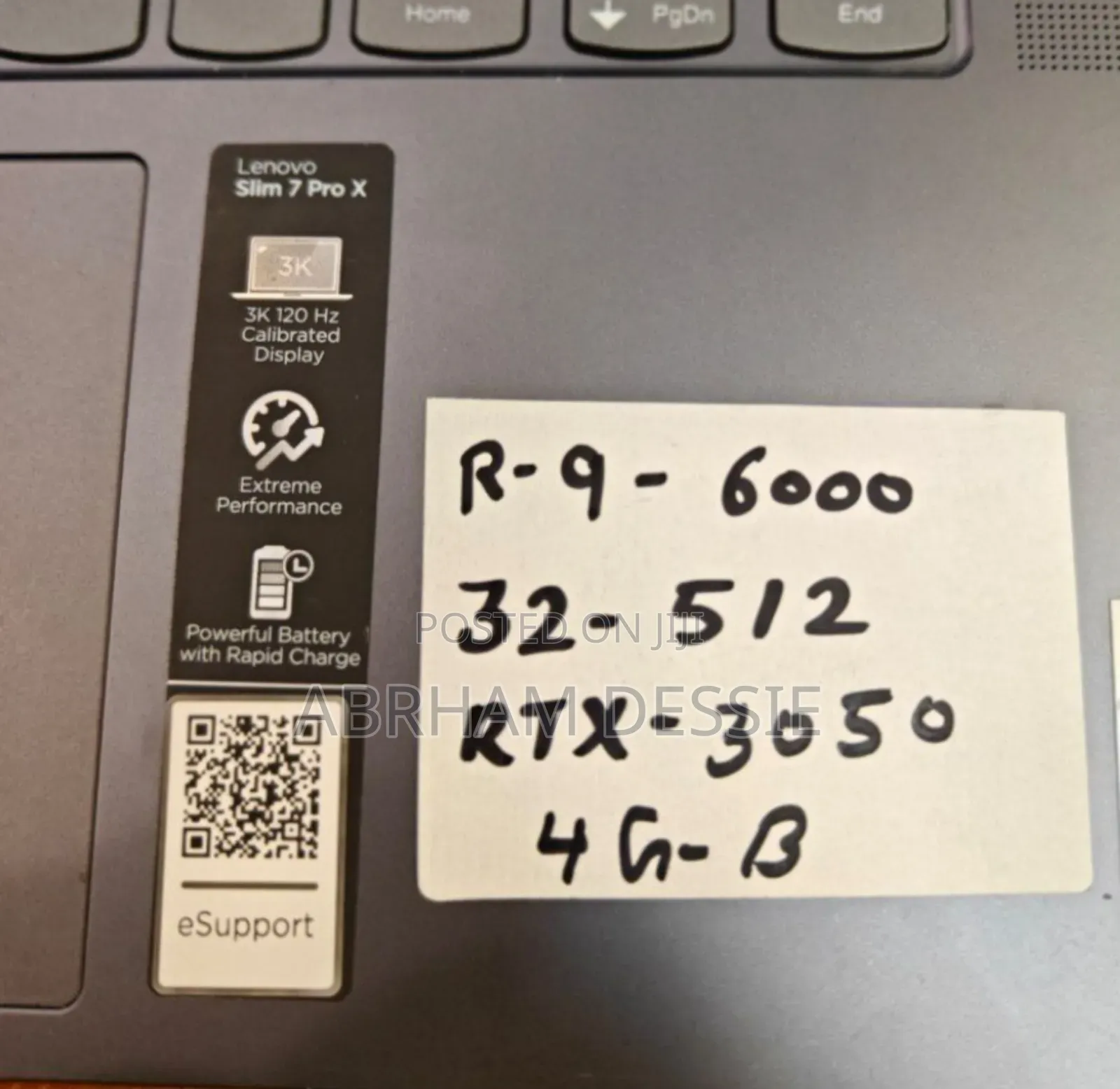 New Laptop Lenovo 32GB AMD Ryzen 9 SSD 512GB